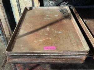 DESCRIPTION: (12) FULL SIZE STEEL SHEET PANS QTY: 12