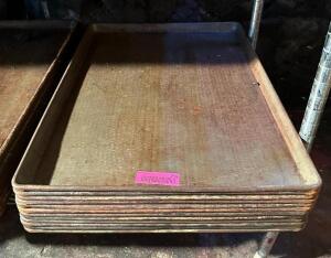 DESCRIPTION: (12) FULL SIZE STEEL SHEET PANS QTY: 12