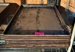 DESCRIPTION: (12) FULL SIZE STEEL SHEET PANS QTY: 12