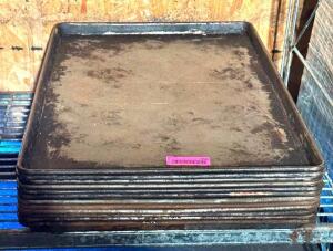 DESCRIPTION: (12) FULL SIZE STEEL SHEET PANS QTY: 12