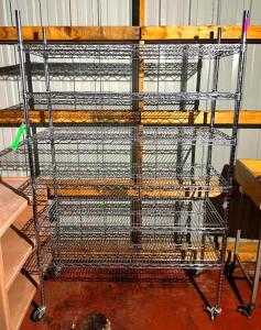 6-TIER WIRE SHELVING UNIT