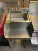 DESCRIPTION 18" X 21" UNDER BAR STAINLESS HAND SINK W/ SPEED RAIL FRONT. BRAND/MODEL BKUBS1410BS LOCATION BAY 6 QUANTITY 1 - 2