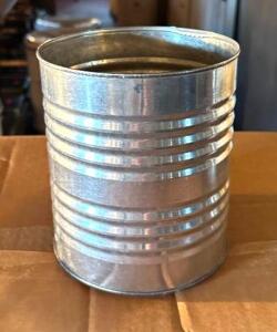 (3) BOXES OF EMPTY TIN CANS (1 GALLON)