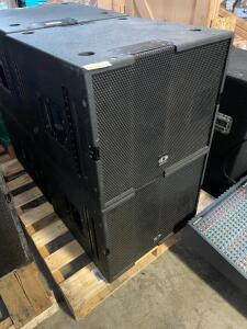 DESCRIPTION (2) DYNACORD COBRA-TOP 3 WAY ACTIVE CABINETS BRAND/MODEL DYNACORD COBRA-TOP ADDITIONAL INFORMATION 8 OHMS, 600 WATTS THIS LOT IS SOLD BY T