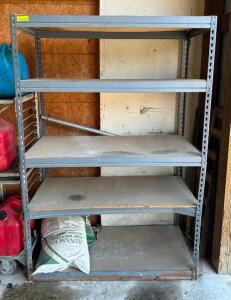 DESCRIPTION: 5-TIER METAL SHELVING UNIT LOCATION WAREHOUSE #2 SIZE: 48" X 24" X 72"