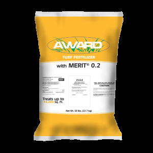 DESCRIPTION: (3) AWARD TURF FERTILIZER WITH MERIT 0.2 (15-0-4) BRAND/MODEL: AWARD 15-0-4 INFORMATION: NITROGEN: 15% SOLUBLE POTASH: 4% RETAIL$: $74.99