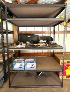 DESCRIPTION: 5-TIER METAL SHELVING UNIT INFORMATION: CONTENTS NOT INCLUDED LOCATION WAREHOUSE #1 MEZZANINE SIZE: 48" X 24" X 72"