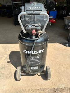 DESCRIPTION: HUSKY 30 GALLON 175 PSI AIR COMPRESSOR BRAND / MODEL: HUSKY C303H ADDITIONAL INFORMATION RETAILS NEW FOR $325 LOCATION: BUILDING 3 QTY: 1
