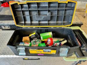 DESCRIPTION: BOSTITCH 24" TOOL BOX W/ CONTENTS - SEE ADDITIONAL IMAGES BRAND / MODEL: BOSTITCH LOCATION: BUILDING 3 QTY: 1