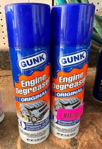 DESCRIPTION: (8) CANS OF GUNK ENGINE DEGREASER SIZE 15 OZ LOCATION: BUILDING 3 THIS LOT IS: SOLD BY THE PIECE QTY: 8