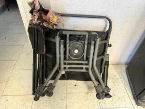 DESCRIPTION: TREE STAND CHAIR AND (1) CAMPING CHAIR LOCATION: BUILDING 5 THIS LOT IS: ONE MONEY QTY: 1