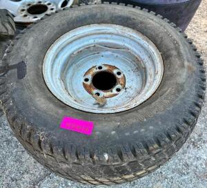 DESCRIPTION: (2) 24 X 12.00-12 TURF TIRES W/ RIMS LOCATION: BUILDING 4 THIS LOT IS: SOLD BY THE PIECE QTY: 2