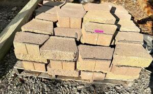 DESCRIPTION: (60) 12" X 6" X 4" LANDSCAPING RETAINING WALL BLOCKS SIZE 12" X 6 "X 4" LOCATION: BUILDING 5 / OUTSIDE THIS LOT IS: SOLD BY THE PIECE QTY
