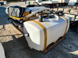 DESCRIPTION: BRINE MIXING SYSTEM W/ FRAME,, MIXING HOPPER, AND 210 GALLON TANK LOCATION: BUILDING 2 / OUTSIDE QTY: 1