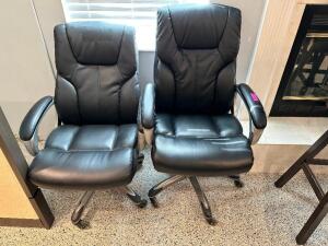 DESCRIPTION: (2) HIGH BACK OFFICE CHAIRS LOCATION: OFFICE THIS LOT IS: SOLD BY THE PIECE QTY: 2