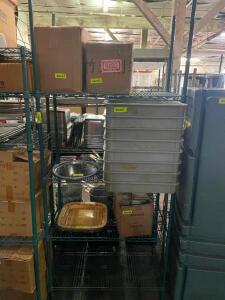 DESCRIPTION 36" X 14" FOUR TIER COATED WIRE RACK. BRAND/MODEL METRO ADDITIONAL INFORMATION CONTENTS ARE NOT INCLUDED LOCATION BAY 7 QUANTITY 1