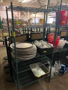 DESCRIPTION 48" X 24" FIVE TIER COATED WIRE RACK. BRAND/MODEL METRO ADDITIONAL INFORMATION CONTENTS ARE NOT INCLUDED LOCATION BAY 7 QUANTITY 1