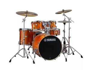 DESCRIPTION: (1) 5-PIECE SHELL PACK DRUM KIT BRAND/MODEL: YAMAHA INFORMATION: HONEY AMBER, NO CYMBALS INCLUDED RETAIL$: $749.99 QTY: 1