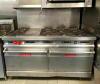 VULCAN 60" 8-BURNER GAS RANGE W/ 12" GRIDDLE & OVENS - 4