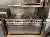 VULCAN 60" 8-BURNER GAS RANGE W/ 12" GRIDDLE & OVENS - 16