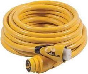 DESCRIPTION: (1) EEL CORDSET, EXTENSION CORD BRAND/MODEL: MARINCO #CS30-50 INFORMATION: YELLOW RETAIL$: $169.10 EA SIZE: 50' QTY: 1