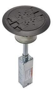 DESCRIPTION: (7) POKE THRU FLANGE AND SIDE HOLDER BRAND/MODEL: WIREMOLD #RC4CTCBK INFORMATION: BLACK IMAGES ARE FOR ILLUSTRATION PURPOSES ONLY AND MAY