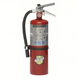 DESCRIPTION: (1) FIRE EXTINGUISHER BRAND/MODEL: BUCKEYE #35WT06 INFORMATION: RED RETAIL$: $85.01 EA SIZE: 5 LB CAPACITY QTY: 1