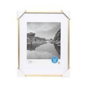 DESCRIPTION: (5) PICTURE FRAMES BRAND/MODEL: MAINSTAYS INFORMATION: GOLD RETAIL$: $26.07 EA SIZE: 11X14 QTY: 5