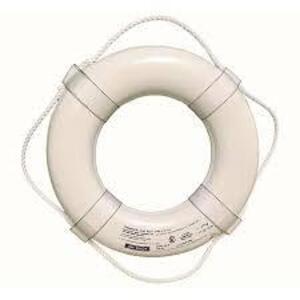 DESCRIPTION: (1) LIFE RING BUOY BRAND/MODEL: CAL JUNE #GW-20 INFORMATION: WHITE RETAIL$: $62.90 EA SIZE: 20" QTY: 1