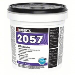 DESCRIPTION: (2) VCT ADHESIVE BRAND/MODEL: ROBERTS 2057 RETAIL$: $29.44 EA SIZE: 1 GALLON QTY: 2