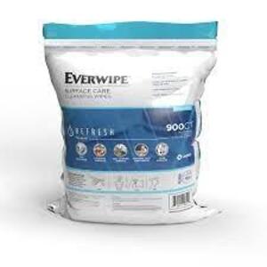 DESCRIPTION: (2) CLEANING WIPES BRAND/MODEL: EVERWIPE #11100 RETAIL$: $50.00 TOTAL SIZE: 900 SHEETS PER BAG QTY: 2