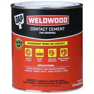 DESCRIPTION: (2) CONTACT CEMENT BRAND/MODEL: WELDWOOD #5E094 RETAIL$: $17.04 EA SIZE: 1QT QTY: 2