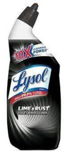 DESCRIPTION: (3) LIMNE AND RUST TOILET BOWL CLEANER BRAND/MODEL: LYSOL RETAIL$: $12.87 EA SIZE: 24 FL OZ QTY: 3