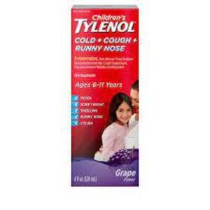 DESCRIPTION: (6) CHILDRENS COLD MEDICIAN BRAND/MODEL: TYLENOL INFORMATION: GRAPE RETAIL$: $8.00 EA SIZE: 4 FL OZ QTY: 6