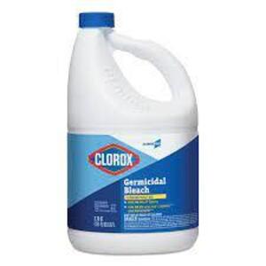 DESCRIPTION: (2) GERMICIDAL BLEACH BRAND/MODEL: CLOROX #41H893 RETAIL$: $10.00 EA SIZE: 1 GALLON QTY: 2