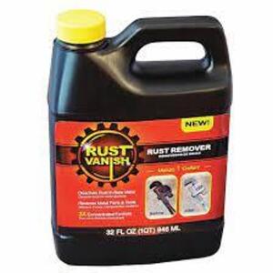 DESCRIPTION: (2) RUST REMOVER BRAND/MODEL: RUST VANISH #49EW28 INFORMATION: UNSCENTED RETAIL$: $100.00 TOAL SIZE: 1 GALLON QTY: 2