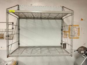 DESCRIPTION: 36" X 18" TWO TIER WALL MOUNTED WIRE SHELF. SIZE 36" X 18" LOCATION: KITCHEN QTY: 1