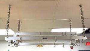 48" X 20" CEILING MOUNTED POT RACK