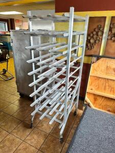 DESCRIPTION: RYKOFF-SEXTON #10 CAN CAN ALUMINUM CAN RACK. LOCATION: RESTAURANT QTY: 1