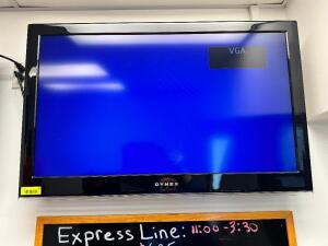 DESCRIPTION: DYNEX 40" LCD 1080P TV BRAND / MODEL: DX-40L261A12 ADDITIONAL INFORMATION W/ WALL MOUNT LOCATION: RESTAURANT QTY: 1