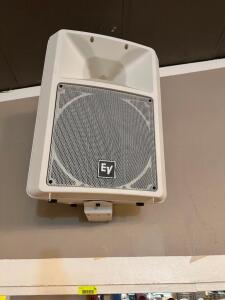 DESCRIPTION: EV SX300 LOUDSPEAKER W/ WALL MOUNT BRAND / MODEL: EV SX-300 LOCATION: MAIN HALL QTY: 1