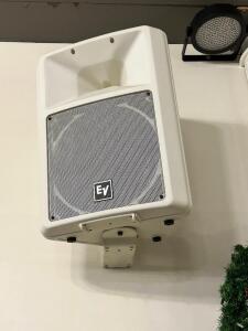 DESCRIPTION: EV SX300 LOUDSPEAKER W/ WALL MOUNT BRAND / MODEL: EV SX-300 LOCATION: MAIN HALL QTY: 1