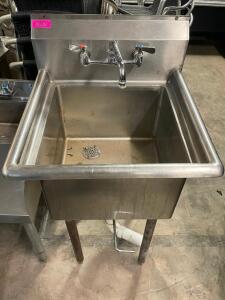 20" X 20" STAINLESS PREP SINK