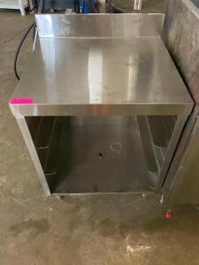 30" UNDER BAR STAINLESS EQUIPMENT STAND.