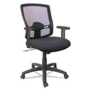 DESCRIPTION (1) MESH MID BACK PETITE MULTIFUNCTION CHAIR BRAND/MODEL ALERA ETROS #ALE-ET42ME10B ADDITIONAL INFORMATION RETAILS FOR $255.45 THIS LOT IS