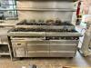 DESCRIPTION: JADE RANGE 72" TWELVE BURNER RANGE W/ LOWER FOUR DRAWER REFRIGERATED CHEFS BASE. BRAND / MODEL: JADE RANGE ADDITIONAL INFORMATION NATURAL - 2