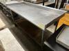 DESCRIPTION: 72" X 30" STAINLESS TABLE W/ 4" BACK AND SIDE SPLASH SIZE 72" X 30" QTY: 1