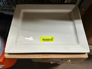 DESCRIPTION: (12) 14" X 11" CHINA PLATTERS SIZE 14" X 11" LOCATION: BAY 7 THIS LOT IS: SOLD BY THE PIECE QTY: 12