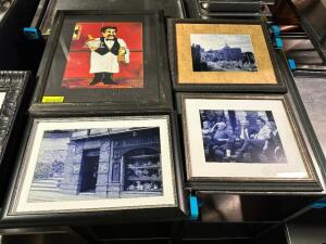 DESCRIPTION: (4) FRAMED PRINTS LOCATION: BAY 7 THIS LOT IS: ONE MONEY QTY: 1