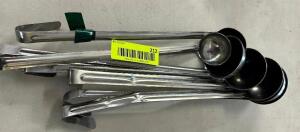 DESCRIPTION: (6) ASSORTED STAINLESS LADLES LOCATION: BAY 6 THIS LOT IS: SOLD BY THE PIECE QTY: 6